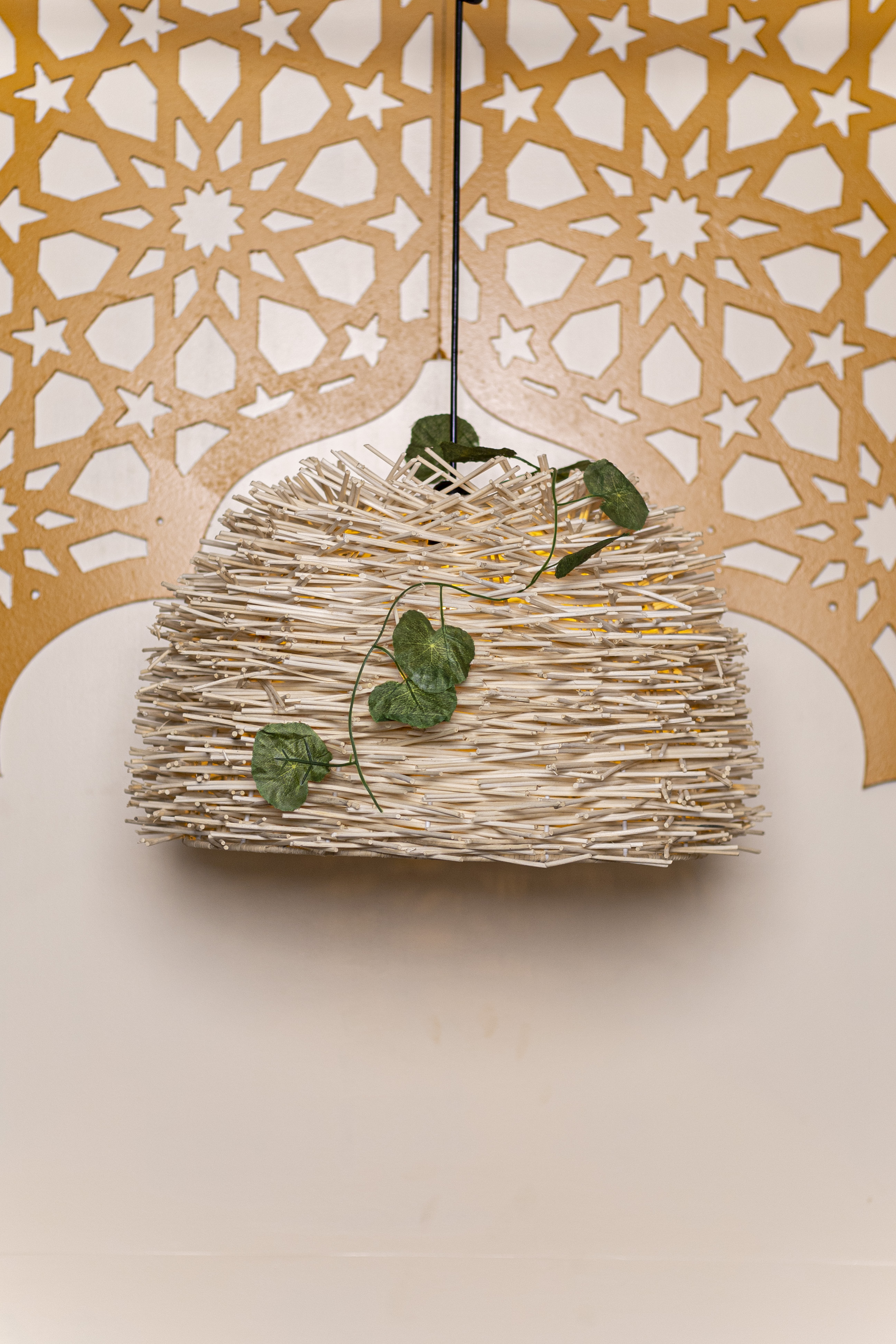 Rattan Stick Light | Chandelier Lamp | Hanging light