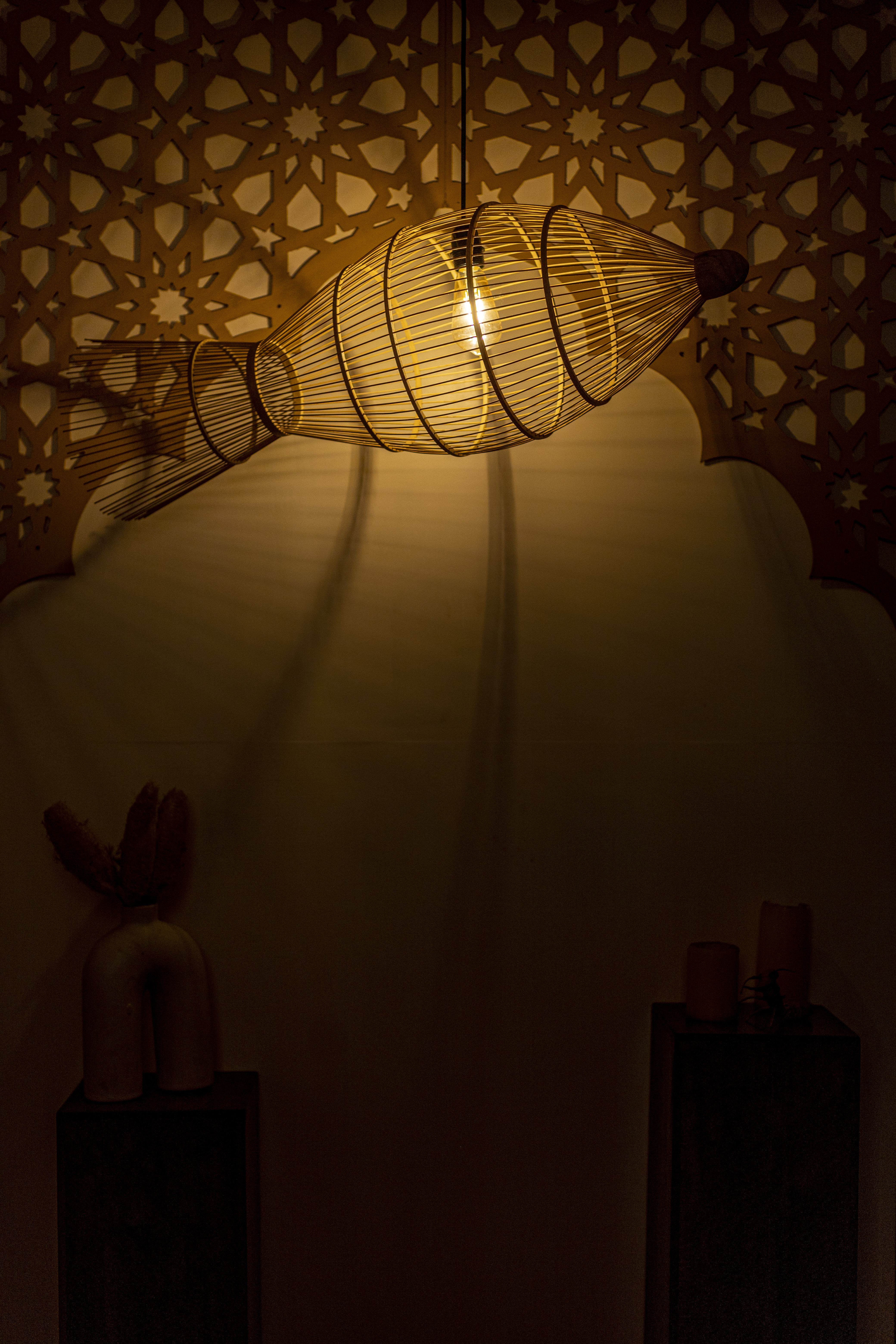 Bamboo Fish Light | Chandelier Lamp | Hanging light