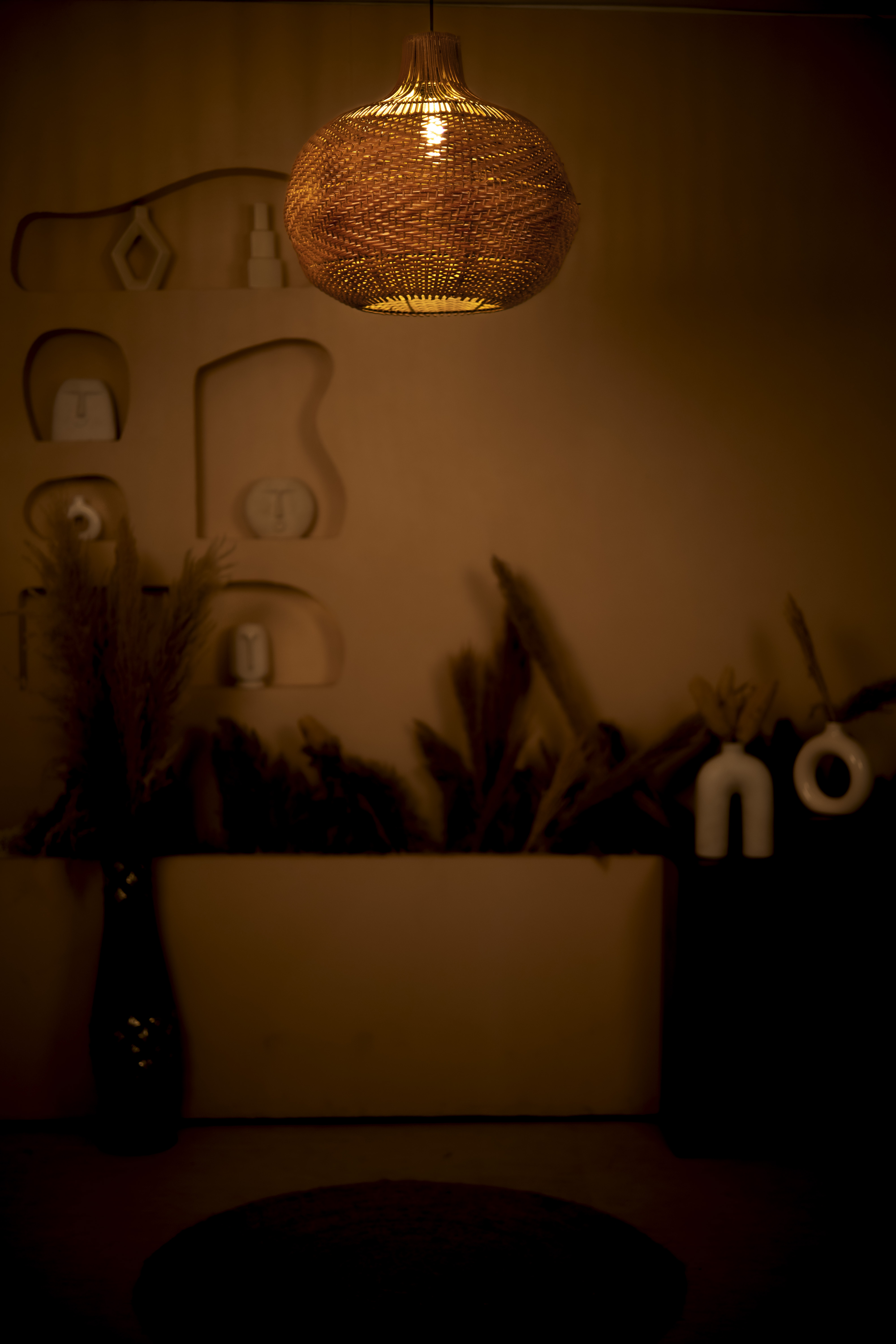 Rattan Light |  Chandelier Lamp | Hanging light