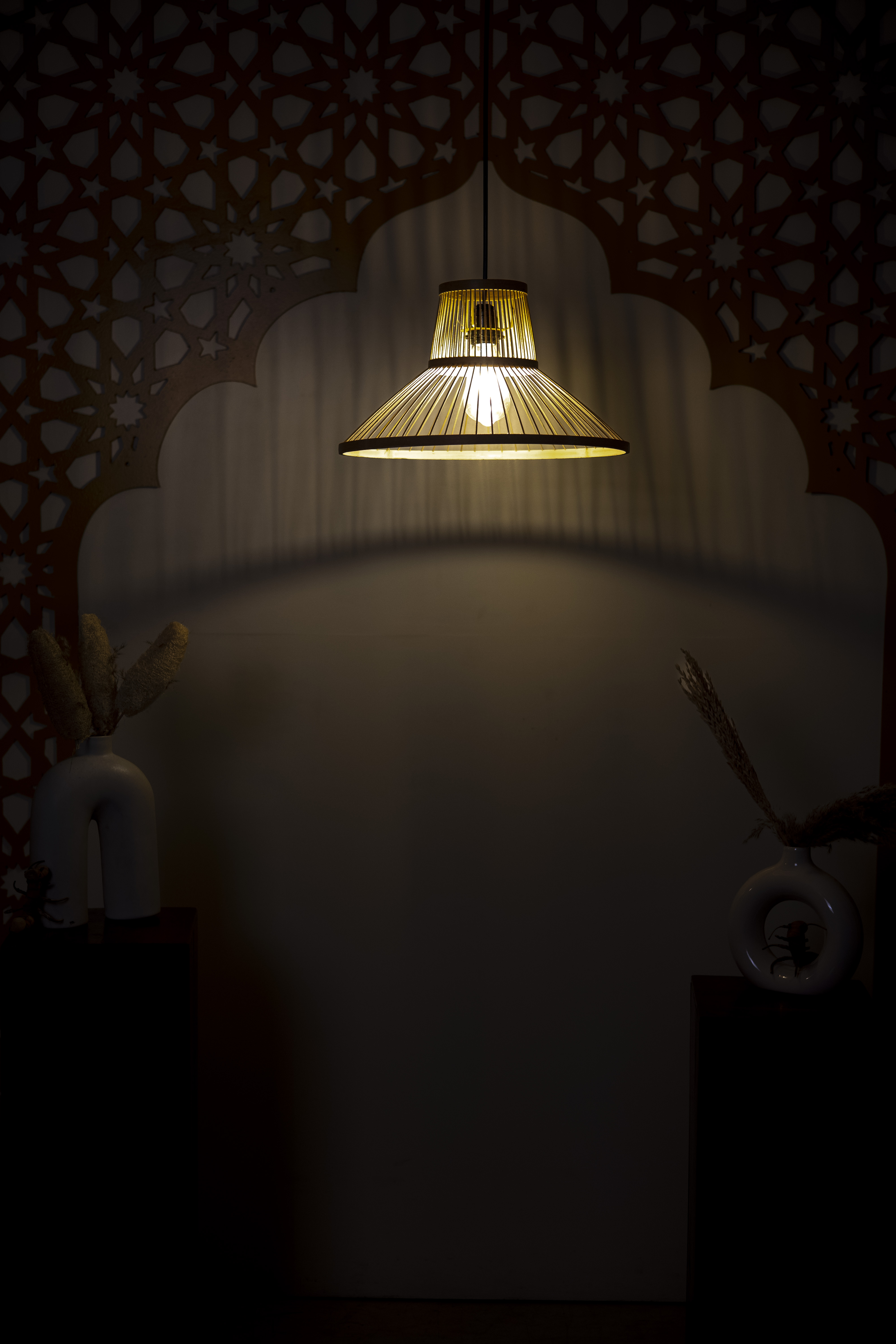 Bamboo Light |  Chandelier Lamp | Hanging light