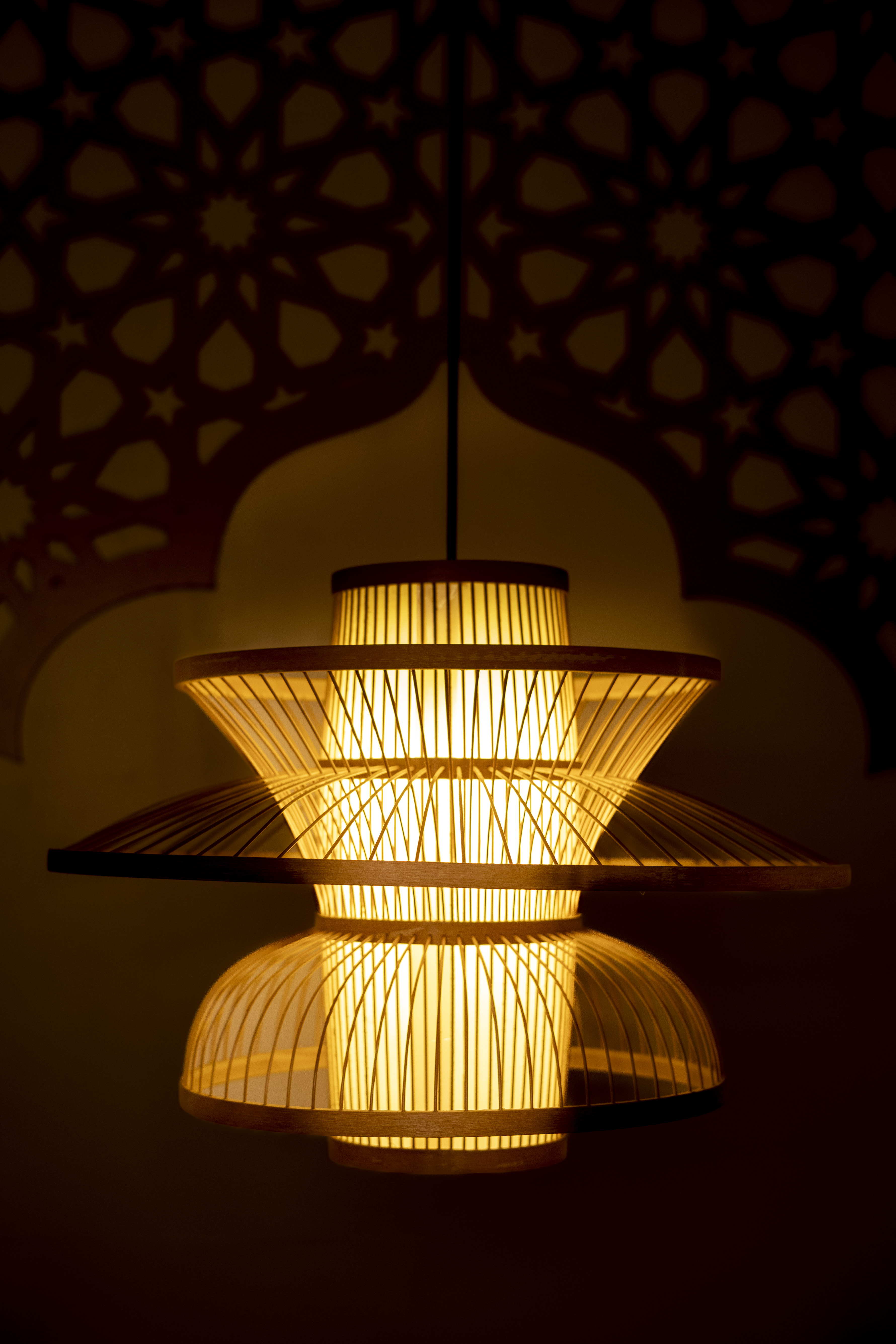 Bamboo Light |  Chandelier Lamp | Hanging light